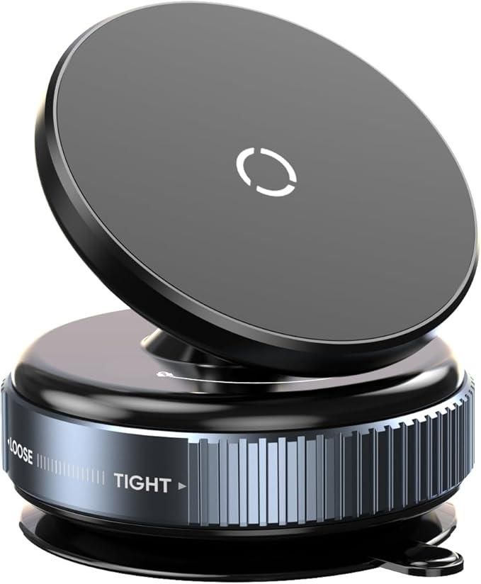 360° Vaccum Magnetic Phones Holder, Magnetic Car Phone Mount,Hands-Free Suction Cup Holder